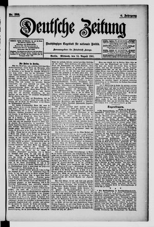 Deutsche Zeitung vom 14.08.1901