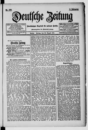 Deutsche Zeitung vom 23.08.1901