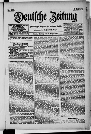 Deutsche Zeitung vom 30.08.1901