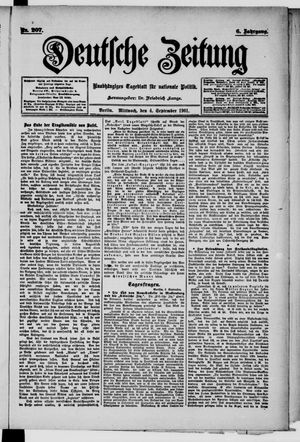 Deutsche Zeitung vom 04.09.1901