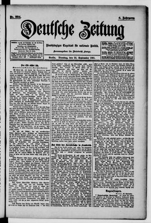 Deutsche Zeitung vom 24.09.1901