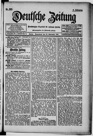 Deutsche Zeitung vom 28.09.1901