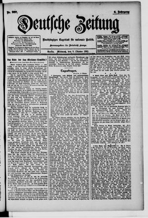 Deutsche Zeitung vom 09.10.1901