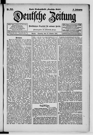 Deutsche Zeitung vom 13.10.1901