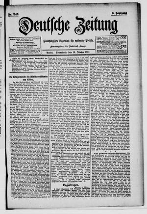 Deutsche Zeitung vom 19.10.1901