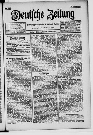 Deutsche Zeitung vom 23.10.1901
