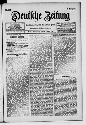 Deutsche Zeitung vom 24.10.1901