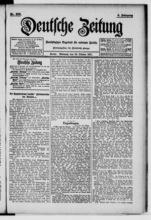 Deutsche Zeitung vom 30.10.1901