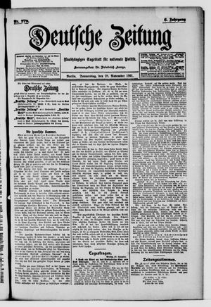 Deutsche Zeitung vom 28.11.1901