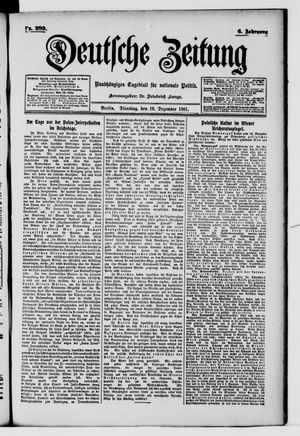 Deutsche Zeitung vom 10.12.1901