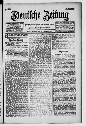 Deutsche Zeitung vom 25.12.1901