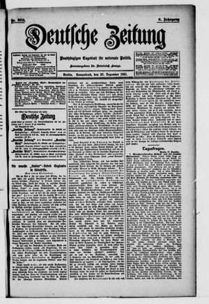 Deutsche Zeitung vom 28.12.1901