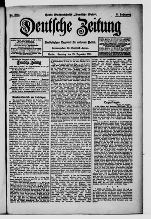 Deutsche Zeitung vom 29.12.1901