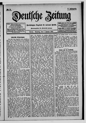 Deutsche Zeitung vom 07.01.1902