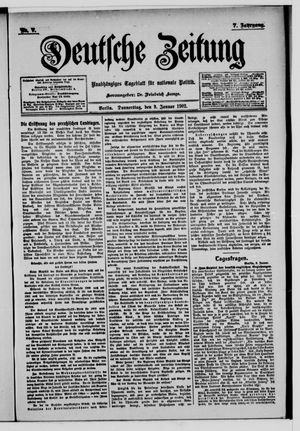 Deutsche Zeitung on Jan 9, 1902
