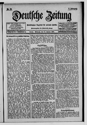 Deutsche Zeitung vom 15.01.1902