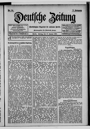 Deutsche Zeitung vom 17.01.1902