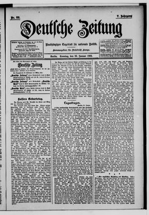 Deutsche Zeitung vom 26.01.1902