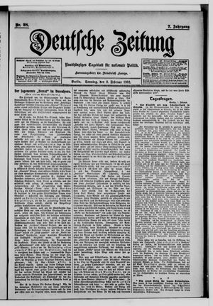 Deutsche Zeitung vom 02.02.1902