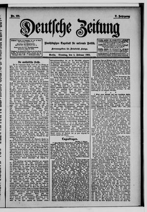 Deutsche Zeitung vom 04.02.1902