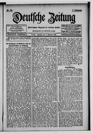Deutsche Zeitung vom 07.02.1902