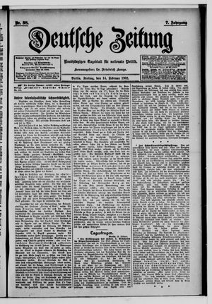 Deutsche Zeitung vom 14.02.1902