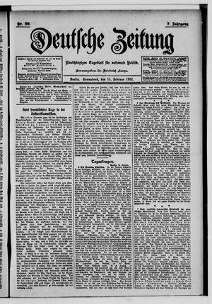Deutsche Zeitung vom 15.02.1902