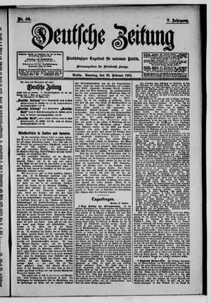Deutsche Zeitung vom 23.02.1902