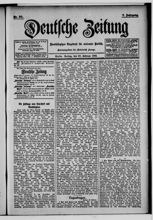 Deutsche Zeitung vom 28.02.1902