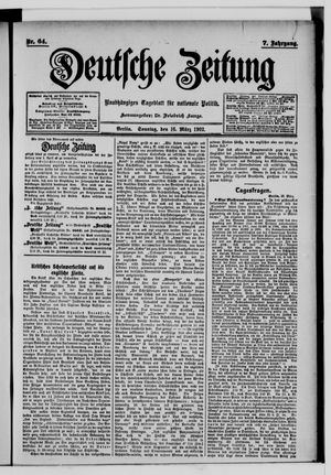 Deutsche Zeitung on Mar 16, 1902