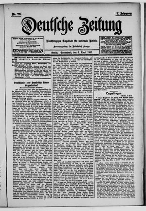 Deutsche Zeitung vom 05.04.1902