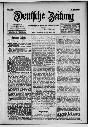 Deutsche Zeitung vom 30.04.1902