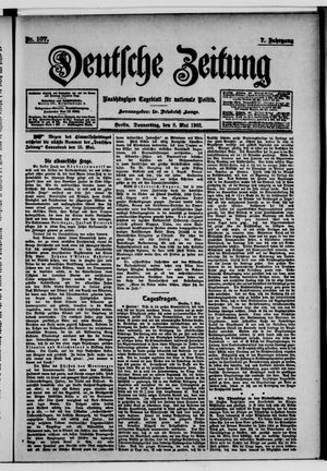 Deutsche Zeitung vom 08.05.1902