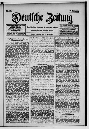 Deutsche Zeitung vom 13.05.1902