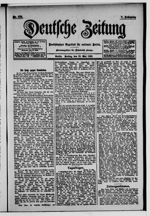 Deutsche Zeitung vom 16.05.1902