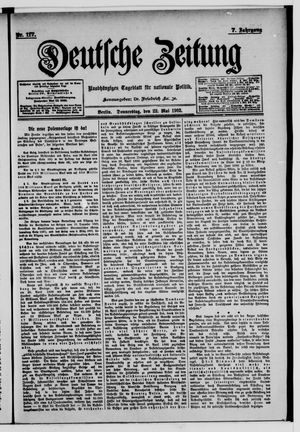 Deutsche Zeitung vom 22.05.1902