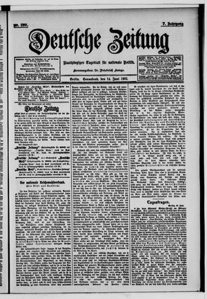 Deutsche Zeitung vom 14.06.1902