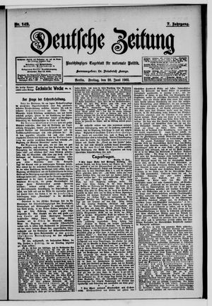 Deutsche Zeitung vom 20.06.1902