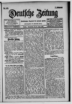 Deutsche Zeitung vom 21.06.1902