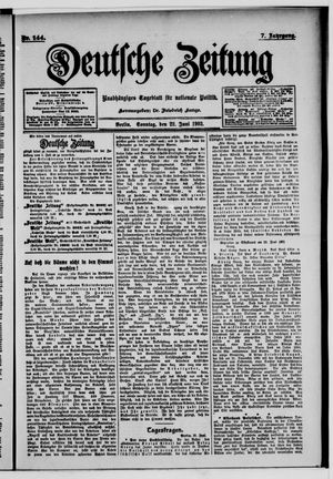Deutsche Zeitung vom 22.06.1902