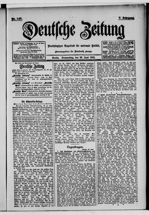 Deutsche Zeitung vom 26.06.1902