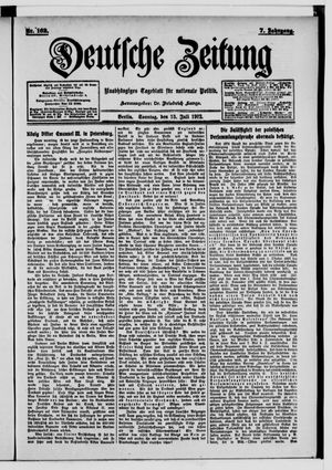 Deutsche Zeitung vom 13.07.1902