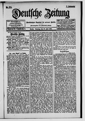 Deutsche Zeitung on Jul 27, 1902