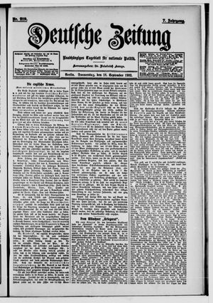 Deutsche Zeitung vom 18.09.1902
