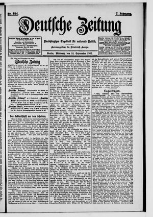 Deutsche Zeitung vom 24.09.1902