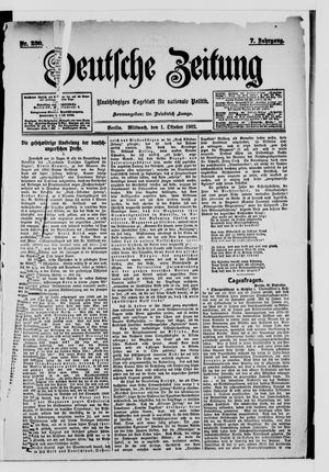 Deutsche Zeitung vom 01.10.1902