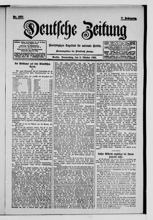 Deutsche Zeitung on Oct 9, 1902