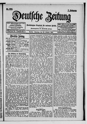 Deutsche Zeitung vom 26.10.1902
