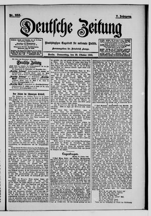 Deutsche Zeitung vom 30.10.1902