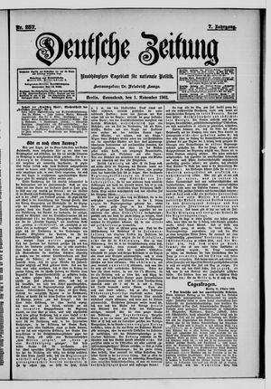 Deutsche Zeitung on Nov 1, 1902